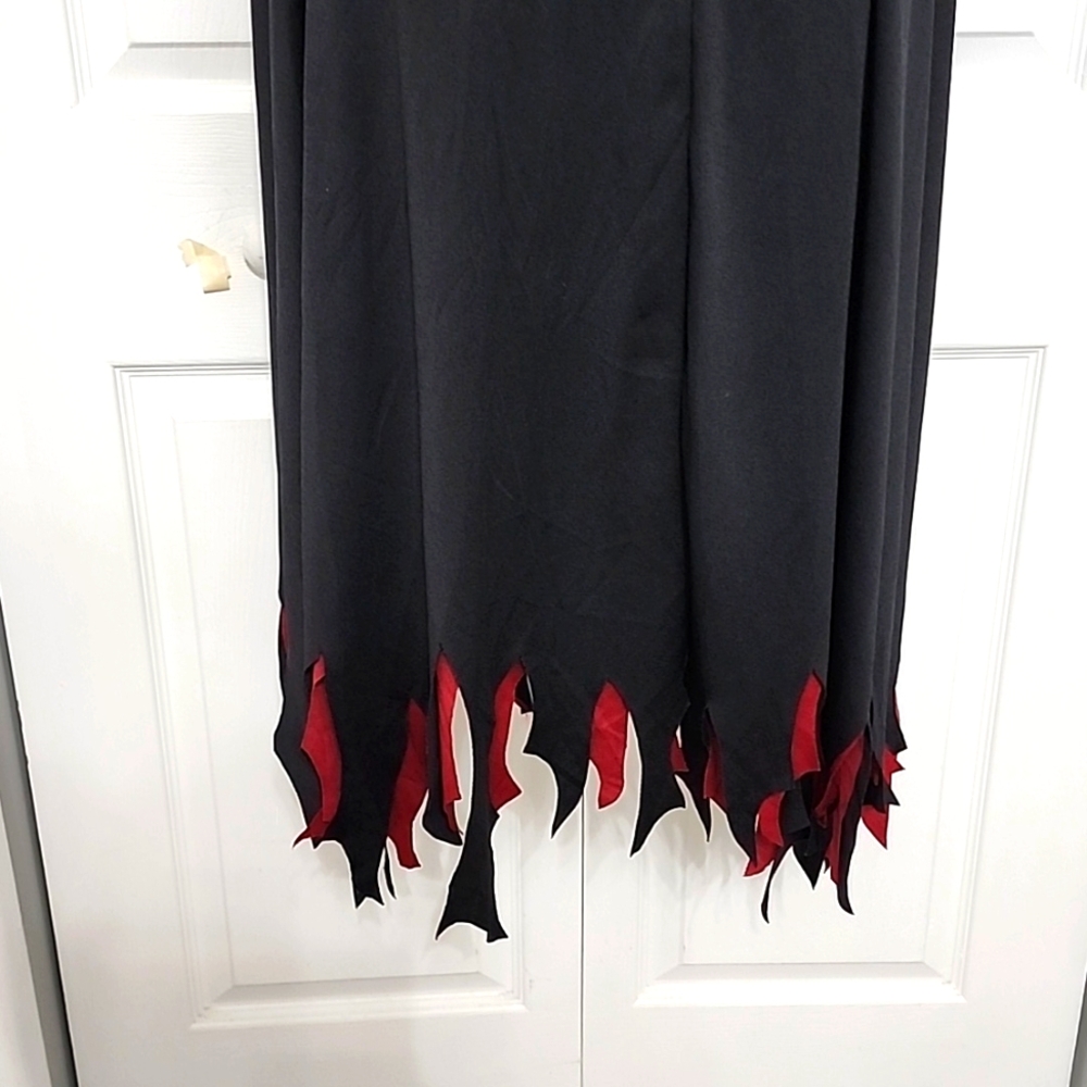 Cos Bleach Cloak Robe Costume Ichigo Kurasaki Robe Black and Red L/XL - Picture 9 of 10